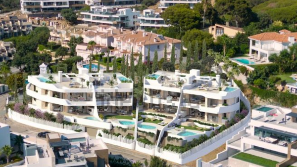 Luxueux nouveau complexe d'appartements spacieux avec vue panoramique à Cabopino - Marbella Est