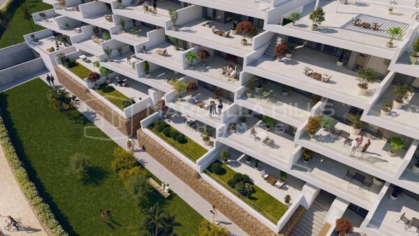 Attraktives Neubauprojekt von 3-Schlafzimmer-Wohnungen mit Meerblick in außergewöhnlicher Lage in Manilva