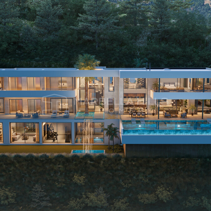 Luxury Villa for Sale in El Madroñal Benahavís with Panoramic Sea Views, Spa, Cinema & Infinity Pool