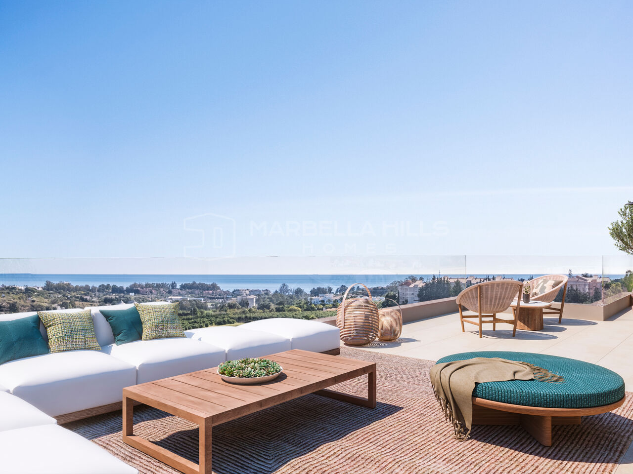 Brand-new development of contemporary 3-bedroom penthouses with stunning sea and mountain views – New Golden Mile, Estepona