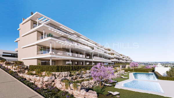 Nouvelle promotion d’attiques modernes de 3 chambres avec vues imprenables sur la mer et la montagne – New Golden Mile, Estepona