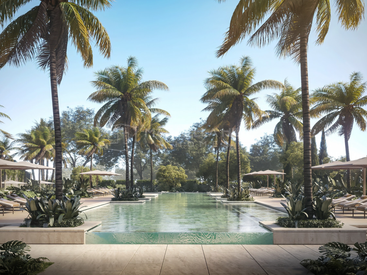 Vie exclusive à Los Flamingos Golf – Nouveau programme résidentiel avec appartements de 4 chambres et jardin à Benahavís