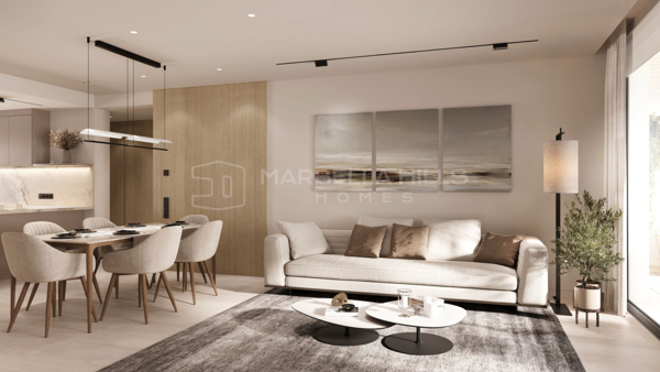 Vie exclusive à Los Flamingos Golf – Nouveau programme résidentiel avec appartements de 4 chambres et jardin à Benahavís
