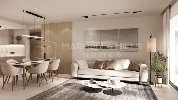 Vie exclusive à Los Flamingos Golf – Nouveau programme résidentiel avec appartements de 4 chambres et jardin à Benahavís