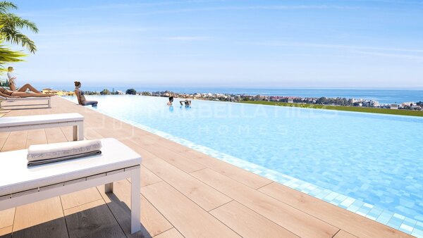 Raffiné Penthouse de 2 Chambres avec Solarium Privé dans une Belle Résidence Neuve sur New Golden Mile – Estepona