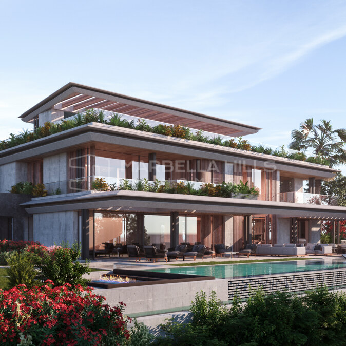 Prime building plot with approved luxury villa project in Nagüeles – 7-bedroom new development on Marbella’s Golden Mile