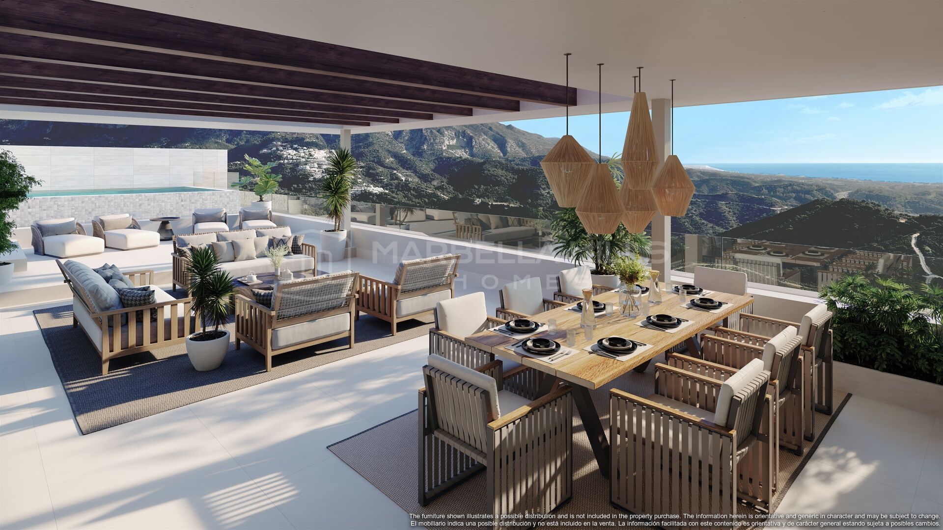 Projet de Nouvelle Construction Luxueux : Appartement avec Jardin de 3 Chambres, Piscine Privée et Vues Panoramiques à Benahavís-Marbella