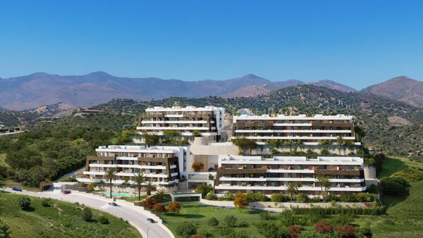 Elegante proyecto de lujo de nueva construcción con áticos de 3 dormitorios y vistas impresionantes al mar en la Nueva Milla de Oro - Estepona