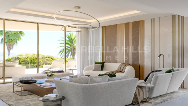 Luxuriöse 4-Schlafzimmer-Wohnung mit privatem Pool und Panoramablick in Benahavis