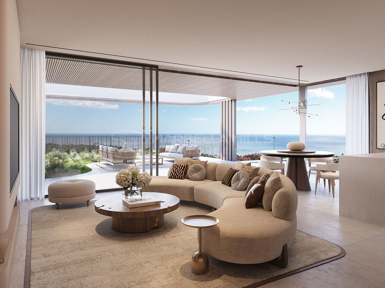 Complexe résidentiel de luxe avec appartements de 3 chambres, vue panoramique et équipements exclusifs à Casares Costa