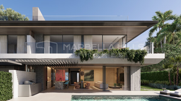 Exklusive 3 Schlafzimmer Doppelhaushälften mit Panoramablick auf Golfplatz und Meer in La Mairena