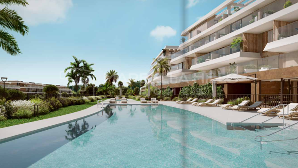 Sophistiziertes Küstenerlebnis: Luxuriöse 3-Zimmer-Eck-Penthäuser mit atemberaubendem Ausblick, modernem Design und Wellness-Einrichtungen in Estepona