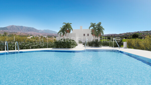 Nuevas casas adosadas de 3 dormitorios en primera línea de golf con vistas panorámicas en La Cala Resort - Mijas Costa