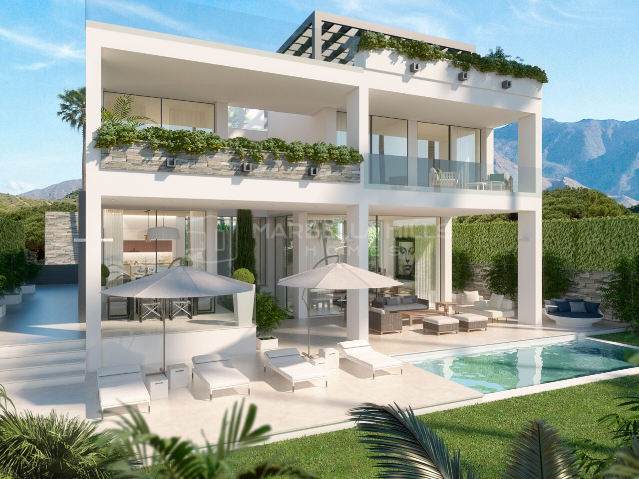 Villas Modernes Exclusives de 3-4 Chambres au Cœur d'Estepona Golf avec des Vues Imprenables sur la Mer et le Golf