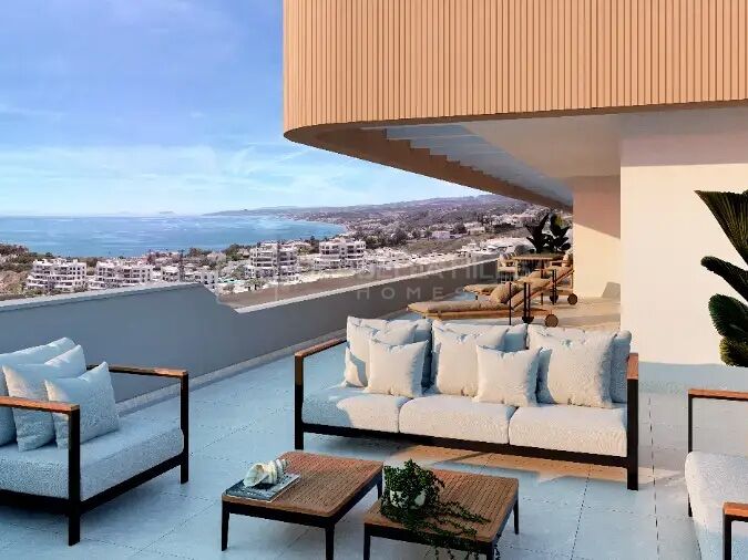 Contemporary 3-Bedroom Apartments with Breathtaking Sea Views, Expansive Terraces, and Luxury Amenities in Estepona