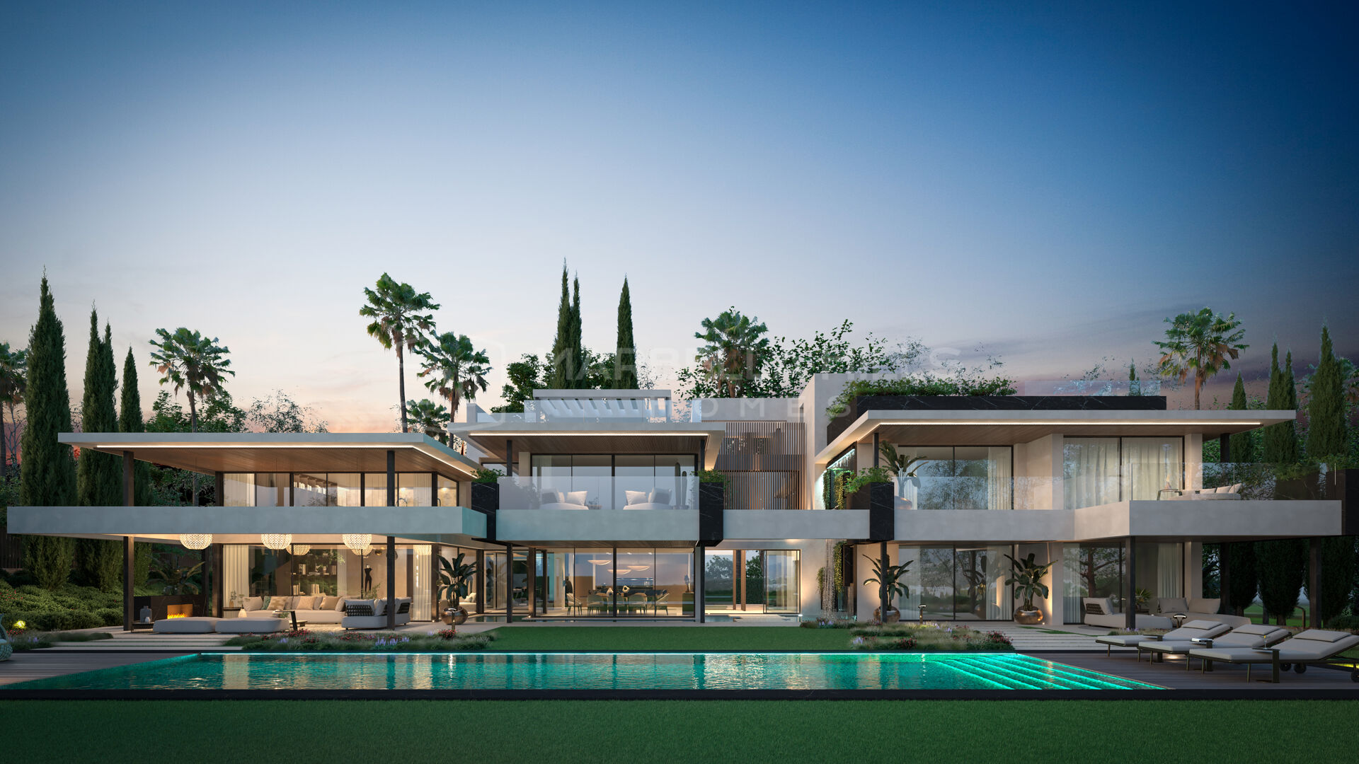 Wunderschöne Luxusvilla mit 5 Schlafzimmern, Neubau, Meerblick und exklusiven Annehmlichkeiten in Sotogrande Costa