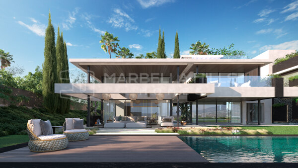Magnifique villa de luxe de 5 chambres, neuve, avec vue sur la mer et des commodités exclusives à Sotogrande Costa