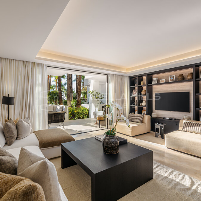 Appartement de luxe de 3 chambres à Puente Romano de Marbella avec des services exclusifs sur la Golden Mile