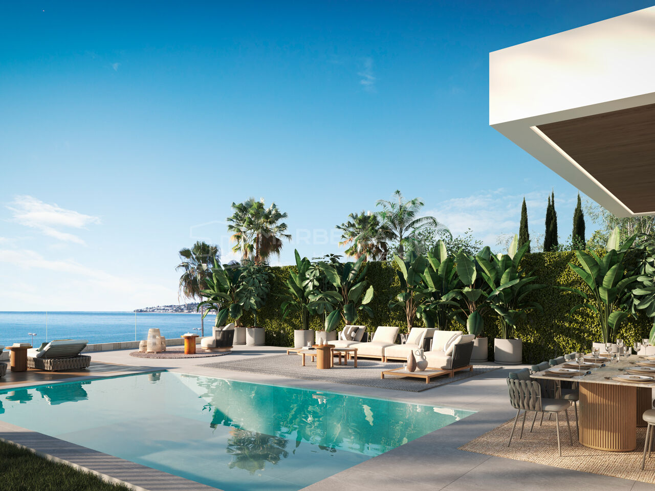 Luxuriöse 4 Schlafzimmer Villen mit atemberaubendem Meerblick in Mijas Costa