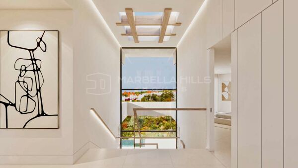 Exklusive Kollektion von 5 luxuriösen Villen mit 5 Schlafzimmern und atemberaubendem Blick auf Golfplatz und Meer in Cabopino, Marbella Ost