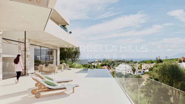 Exclusiva colección de 5 lujosas villas de 5 dormitorios con espectaculares vistas al golf y al mar en Cabopino, Marbella Este