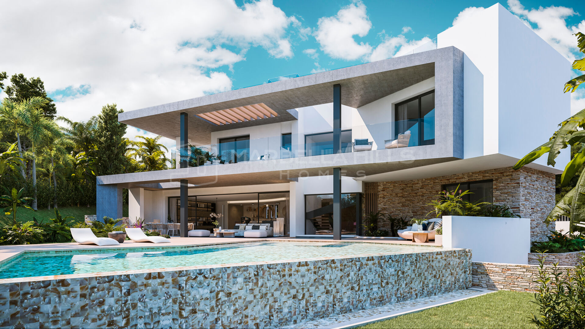 Luxusvilla zum Verkauf in Marbella – 5 Schlafzimmer, privatem Aufzug, Fitnessstudio und Weinkeller - Goldene Meile
