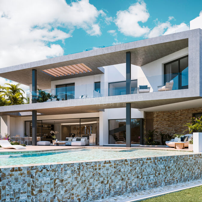 Villa de Luxe à Vendre à Marbella – 5 Chambres, Ascenseur Privé, Salle de Sport et Cave à Vin – Mille d’Or