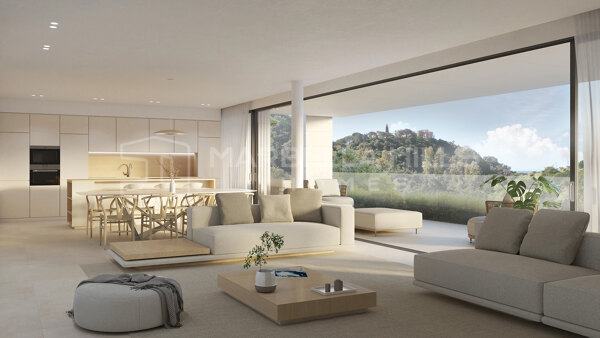 Entdecken Sie ein neues Wohngefühl an der Costa del Sol – Exklusives Projekt mit eleganten 2-Zimmer-Penthouses und privatem Pool in Elviria, Marbella Ost
