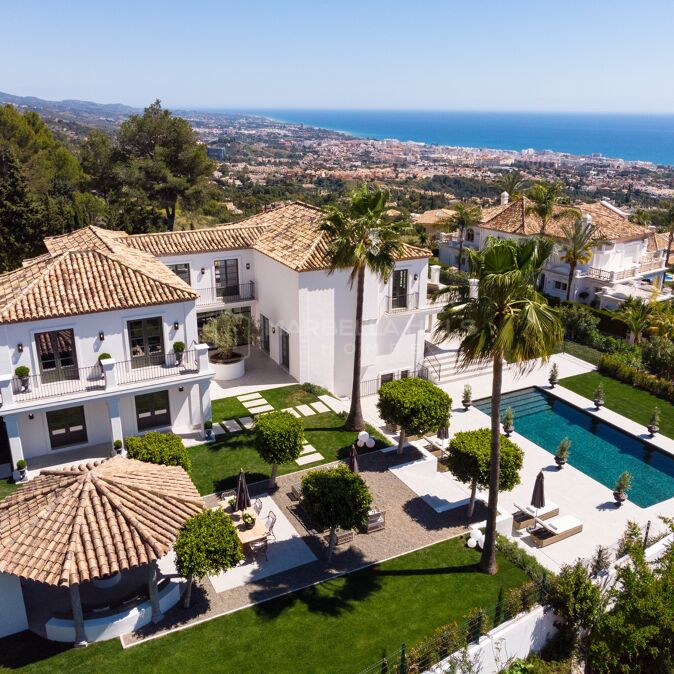 Luxury Villa for Sale in Sierra Blanca, Marbella with Panoramic Sea Views, Spa & Cinema