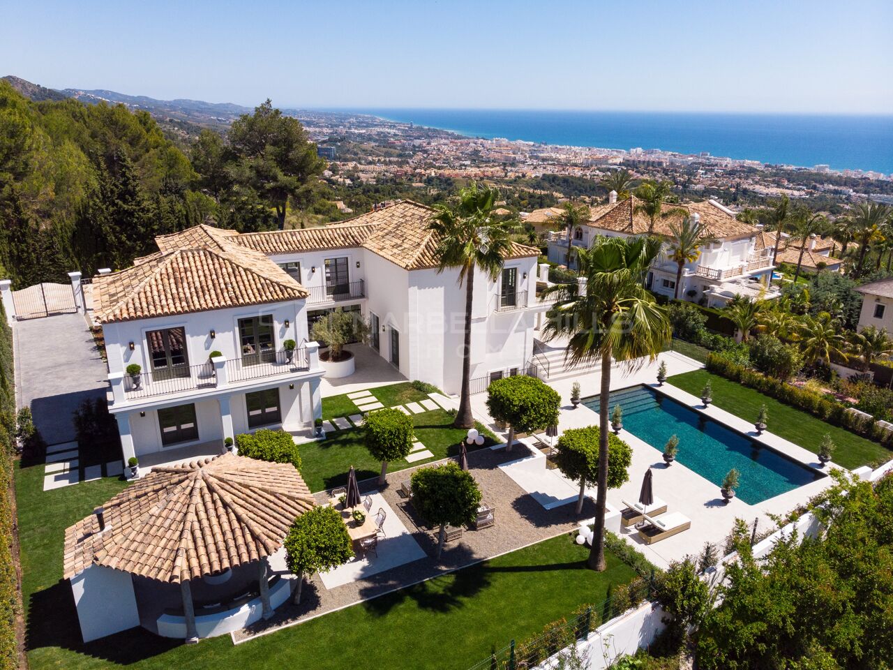 Luxury Villa for Sale in Sierra Blanca, Marbella with Panoramic Sea Views, Spa & Cinema