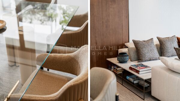 Duplex de luxe FENDI Casa à vendre à EPIC Marbella Golden Mile avec vues mer et La Concha