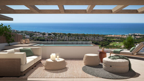 Moderne 3-Schlafzimmer-Wohnung zum Verkauf in Cabopino, Marbella mit Meerblick