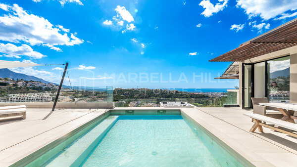 Moderne 7 Schlafzimmer Villa in Los Arqueros: Luxus, 360-Grad-Blick und Zwei Pools - Benahavís
