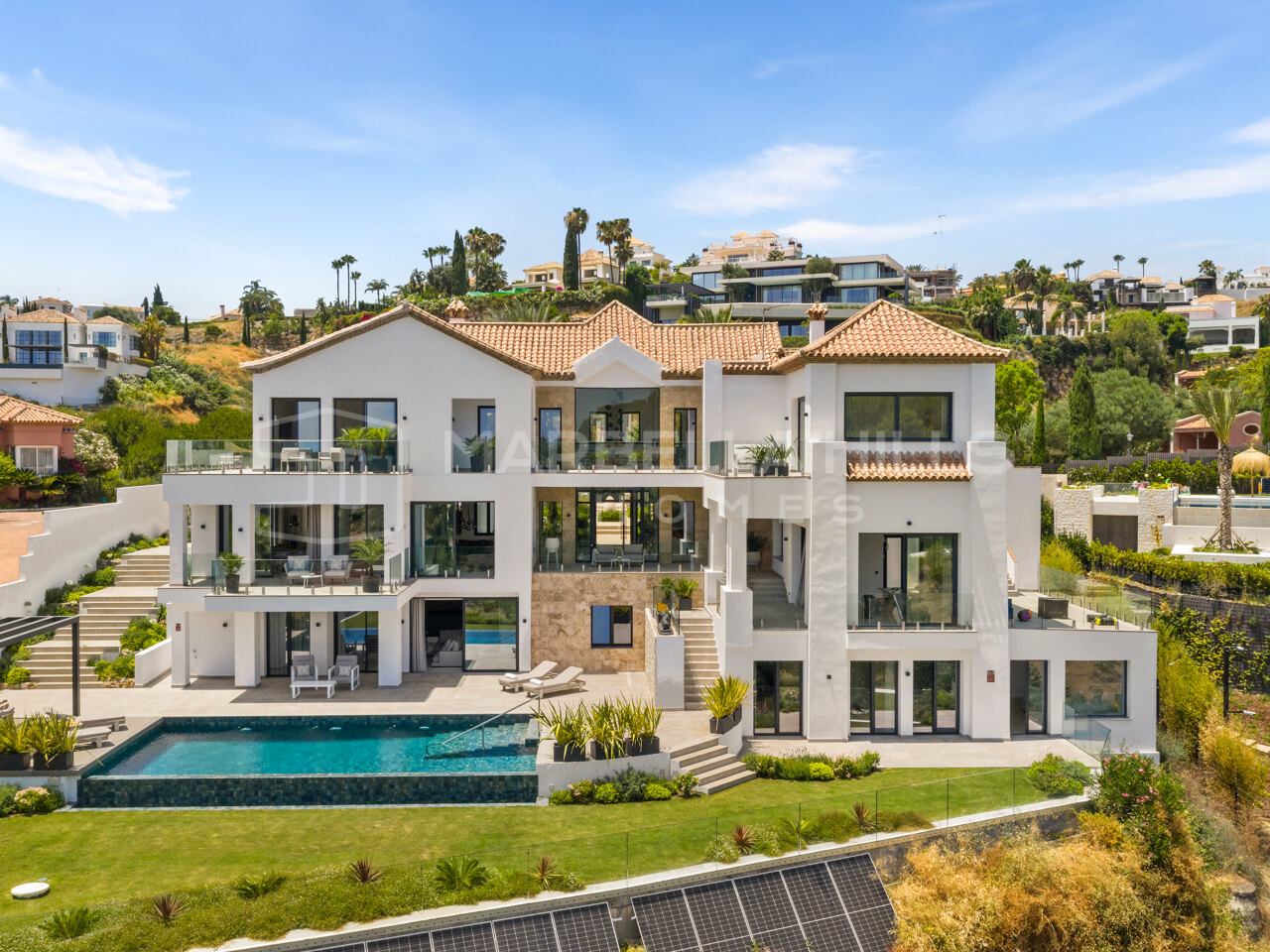 Magnifique Villa de luxe avec vue mer à Los Flamingos, Benahavís