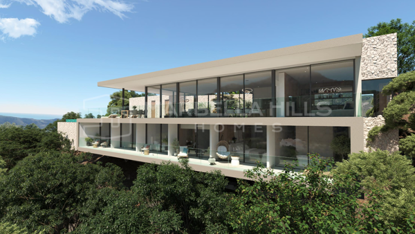 Villa Contemporánea en Venta en Monte Mayor – Vistas al Mar, Piscina Infinita y Diseño Exclusivo