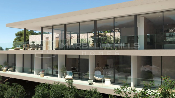 Villa Contemporánea en Venta en Monte Mayor – Vistas al Mar, Piscina Infinita y Diseño Exclusivo