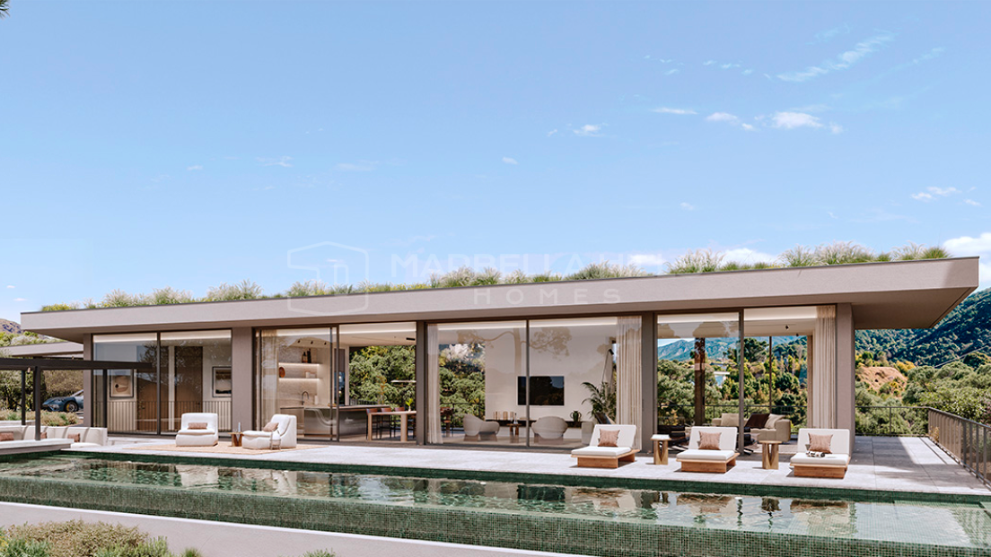 Refugio Contemporáneo en la Montaña con Vistas Panorámicas al Mar y a las Cumbres – Monte Mayor