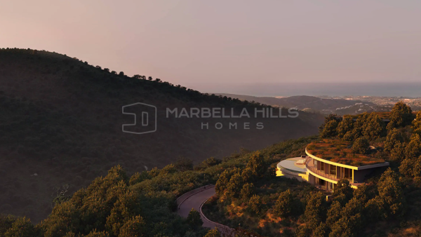 Moderne Luxusvilla in Monte Mayor, Benahavís – Panoramablick auf Meer und Berge