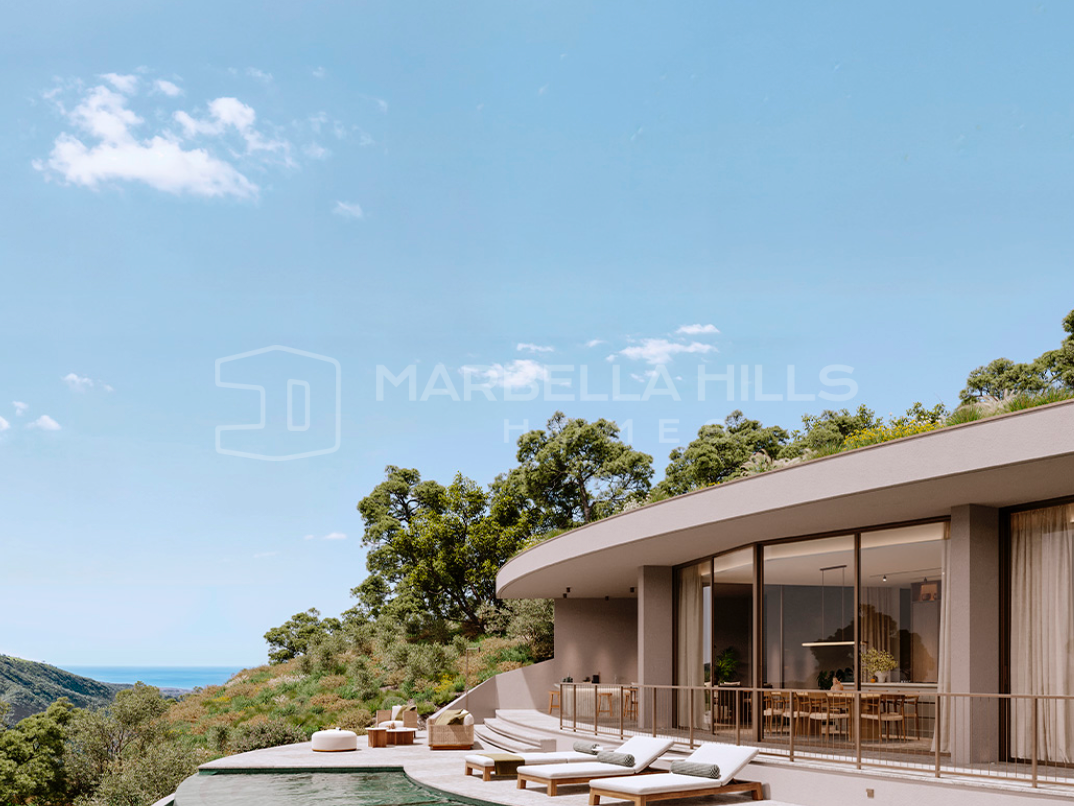 Villa moderna de lujo en venta en Monte Mayor, Benahavís – Vistas panorámicas al mar y al valle