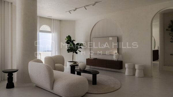Ático dúplex de lujo con vistas al mar en Jardines Colgantes | Golden Mile Marbella