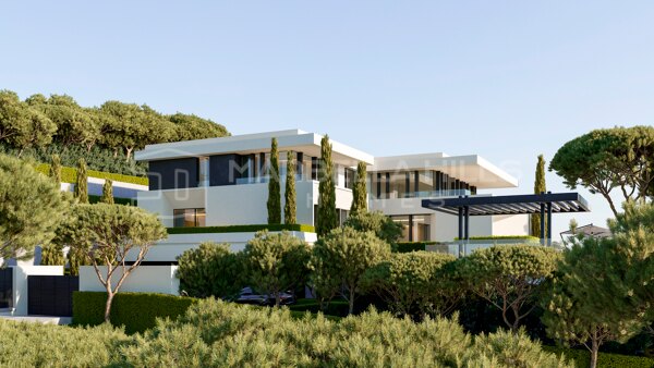 Moderne Luxusvilla zum Verkauf in Benahavís mit Meerblick – Neubau