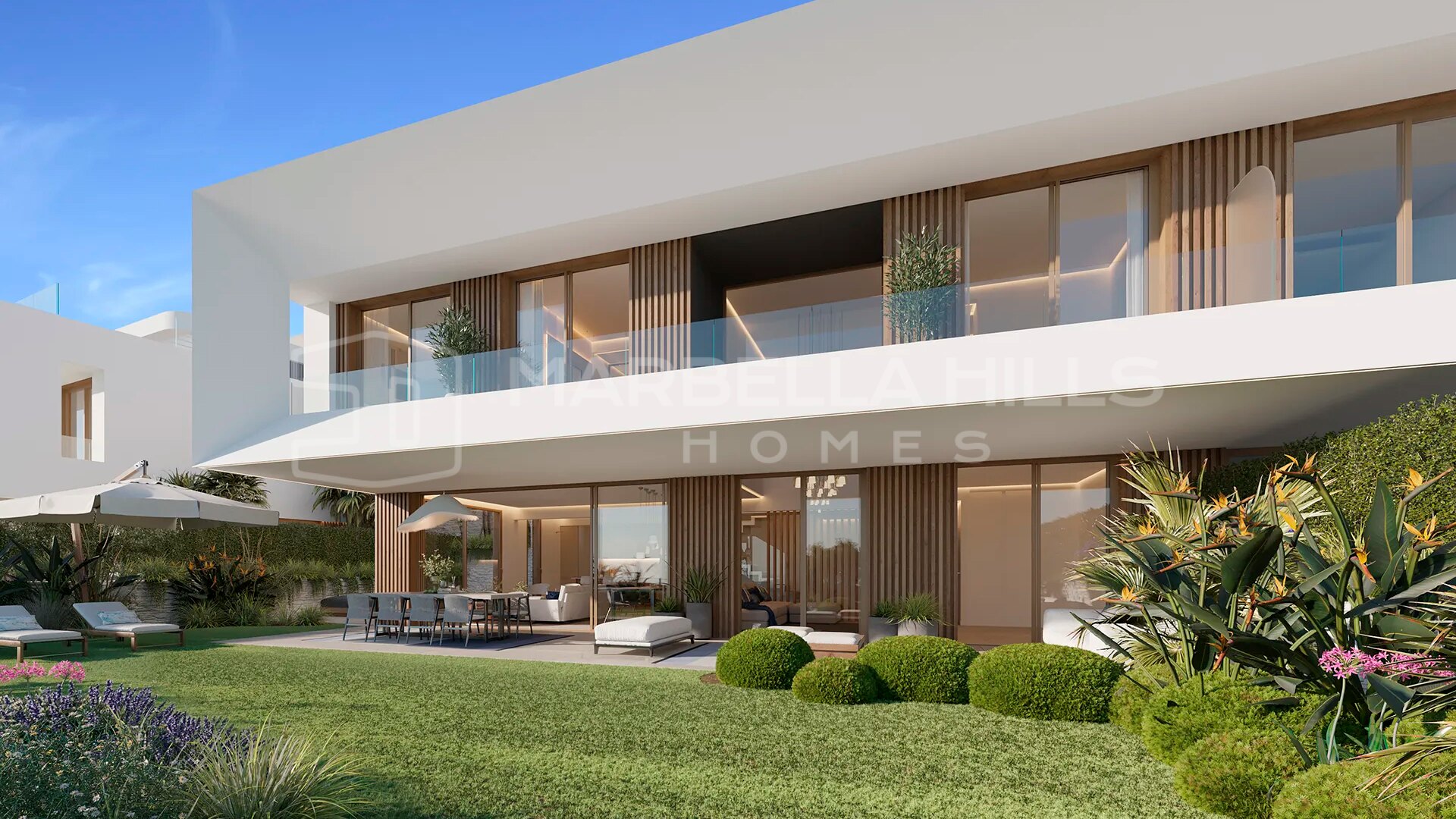 Spacieuse maison neuve de 4 chambres avec vue mer à El Campanario, Estepona