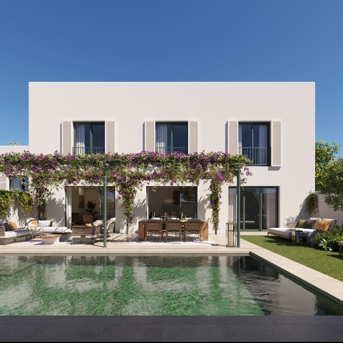 New Semi-Detached Villa with Private Pool for Sale in La Reserva, Sotogrande