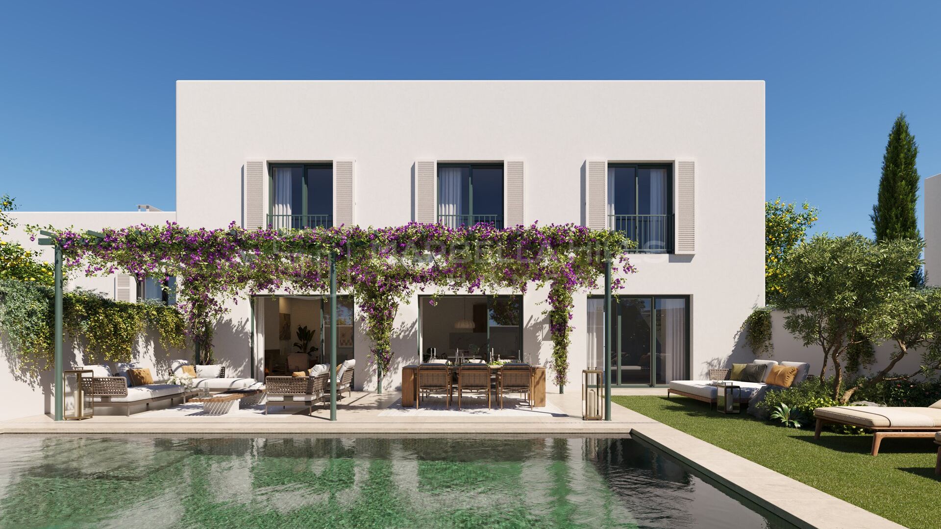 Villa jumelée neuve avec piscine privée à vendre à La Reserva, Sotogrande