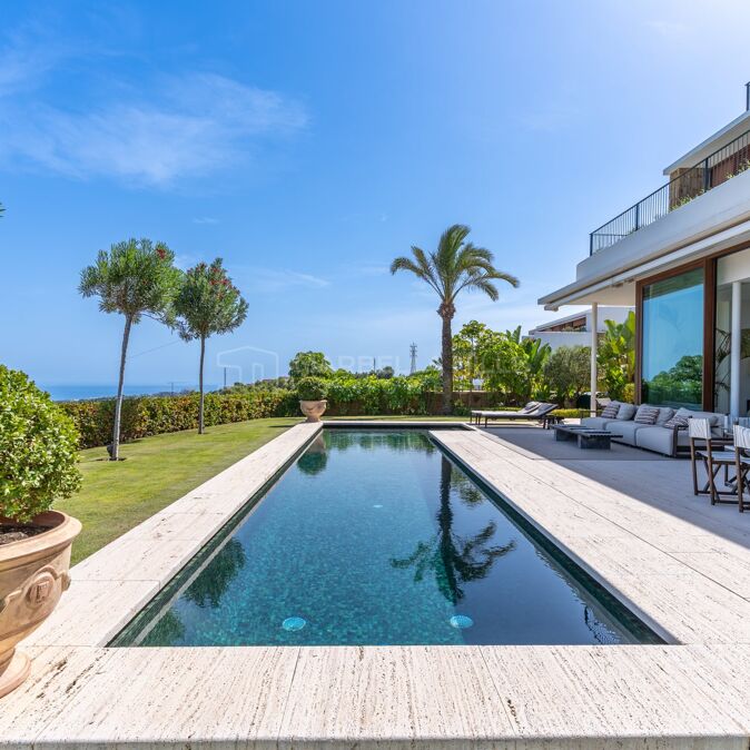 Exceptional Garden Residence with Private Pool and Sea Views for Sale in Finca Cortesin, Casares