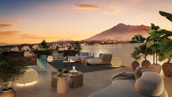 Villa contemporánea de 5 dormitorios con amplias terrazas en venta en Valdeolletas, Marbella