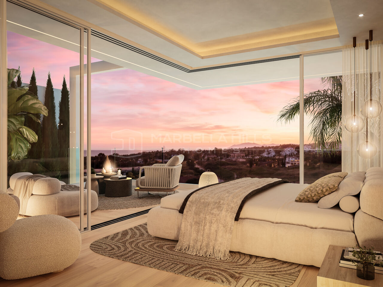 Villa contemporánea de 5 dormitorios con amplias terrazas en venta en Valdeolletas, Marbella