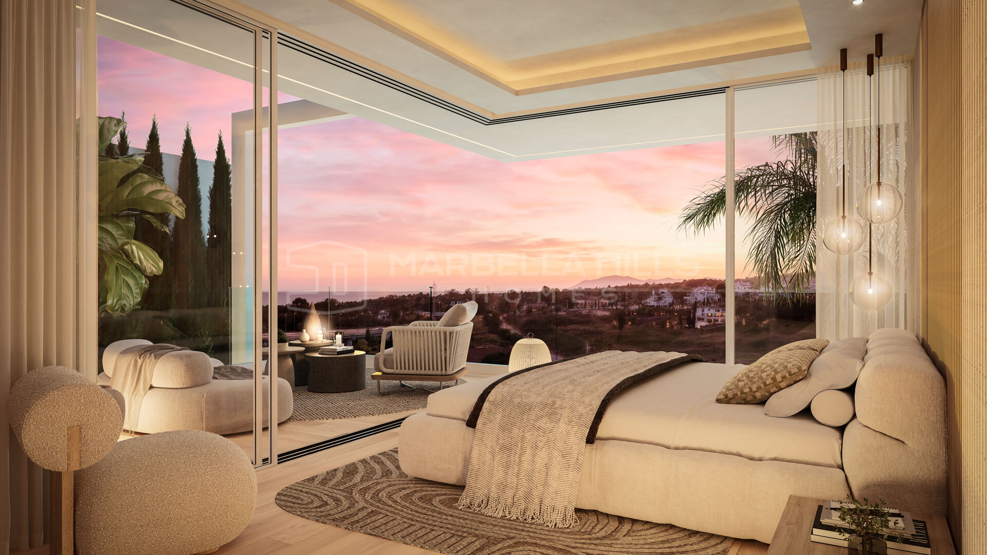 Villa contemporánea de 5 dormitorios con amplias terrazas en venta en Valdeolletas, Marbella