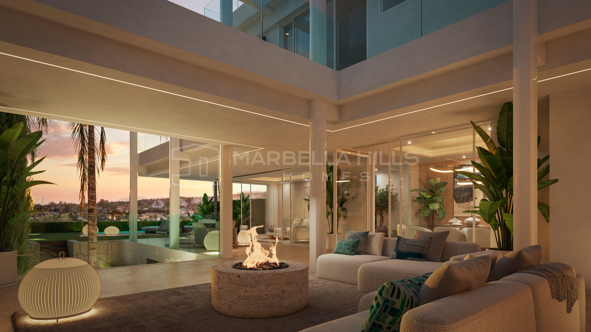 Villa contemporánea sobre plano en venta en Valdeolletas, Marbella