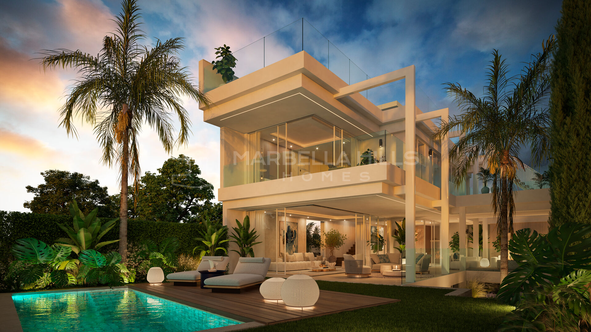 Amplia villa de 5 dormitorios con vistas panorámicas en Valdeolletas, Marbella